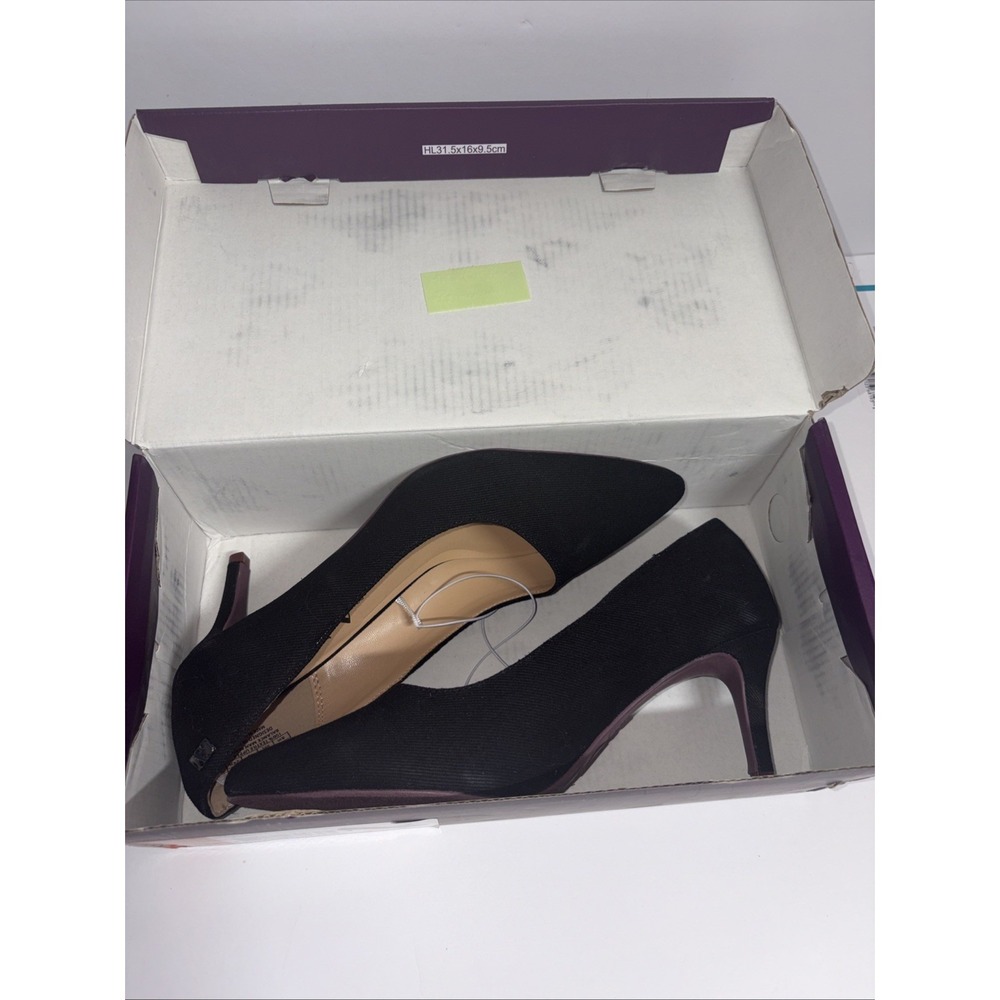 Gloria Vanderbilt ‎ MARILYN Black  Textile Heels New Women's Shoes Size 8 1/2